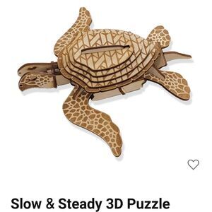 ZOX SLOW & STEADY BLOG Wooden Turtle 3D Puzzle COLLECTIBLE NEW
